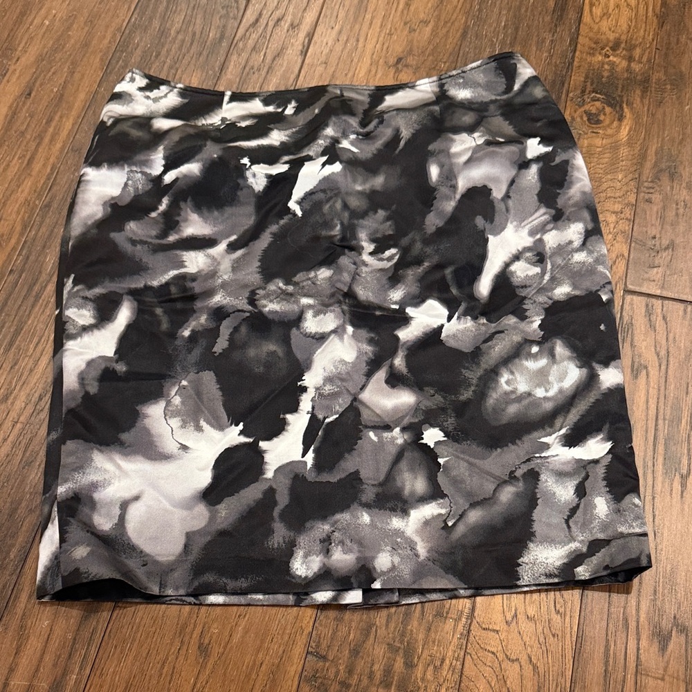Jones New York Monochrome Abstract Pencil Skirt